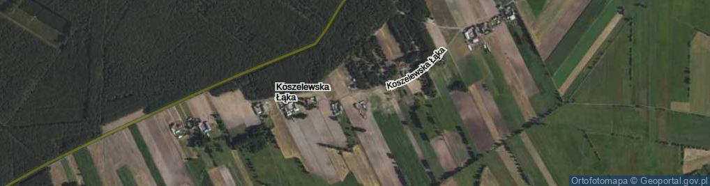 Zdjęcie satelitarne Koszelewska Łąka ul.